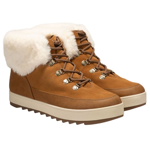 Koolaburra by UGG Womens Tynlee Lace-up Fashion Boot Chestnut Size 10 M - Picture 1 of 13